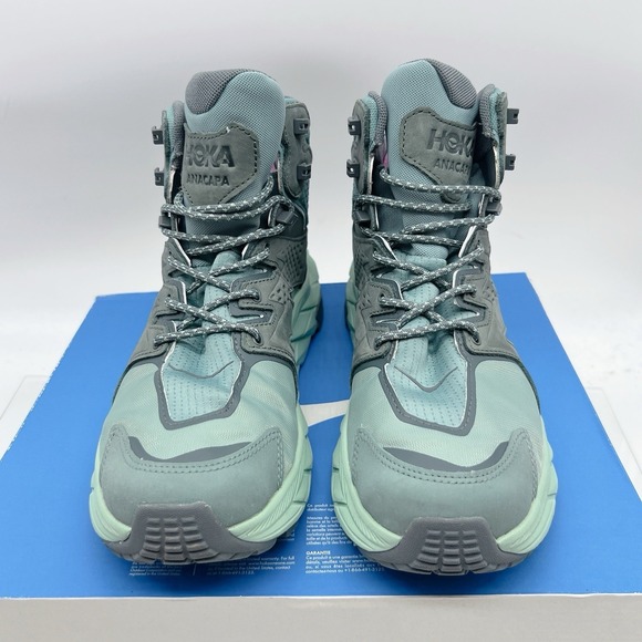 Hoka One One Anacapa 2 Mid GTX Hiking Shoe Boots Trellis Mist Green Women US 9.5 - Picture 6 of 13